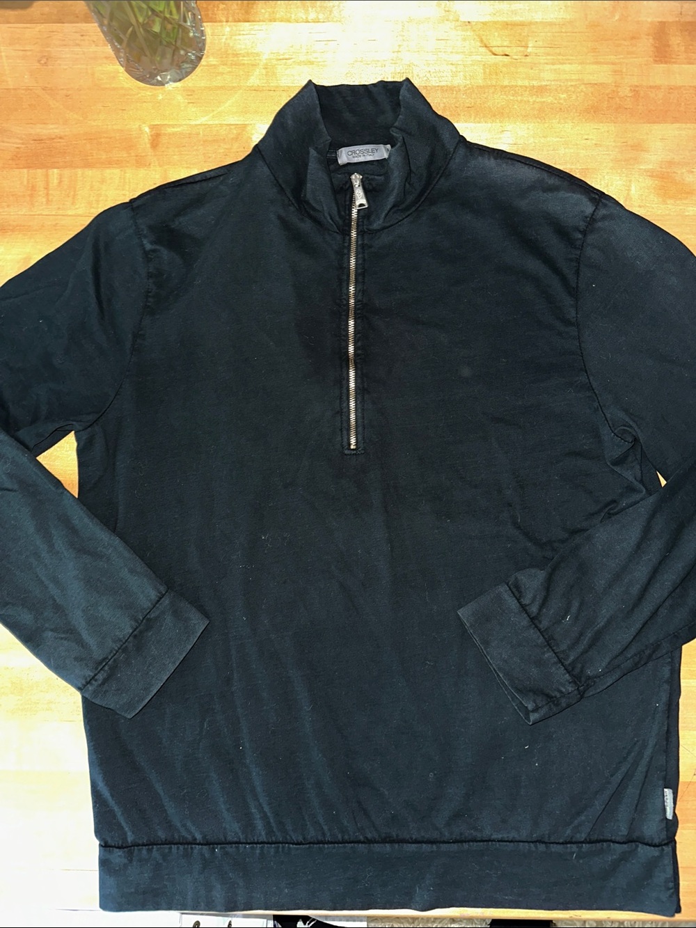 Crossley Co Black Quarter-Zip Men’s shirt L